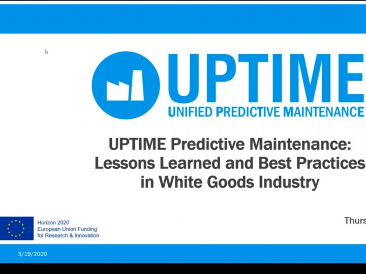 Insights & Feedbacks: UPTIME 1st Live Webinar – Lessons Learned & Best Practices in White Goods Industry